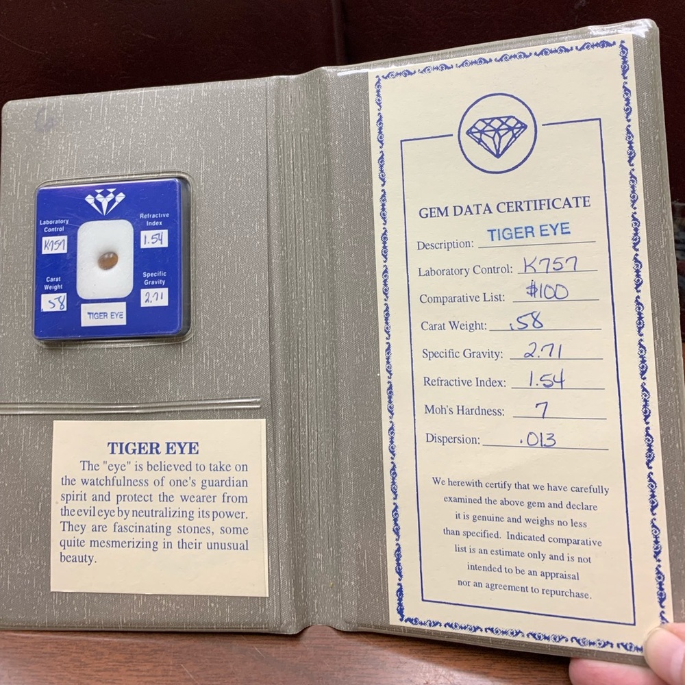 .58 carat Tigers Eye